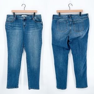 Torrid Medium Wash Skinny Jeans Size 18 Tall